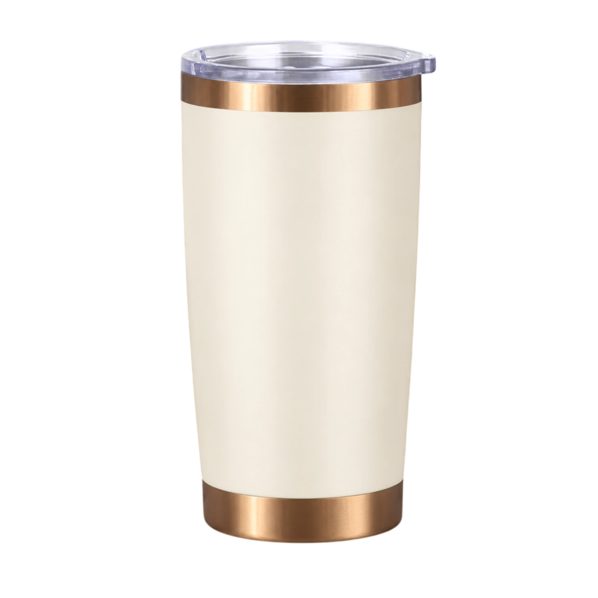 Desert Ghost cream Mission Ready brushed copper 20oz tumbler, transparent product image for custom laser engraving preview.
