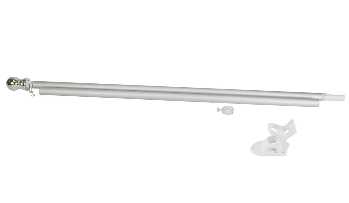 Flag pole kit with bracket