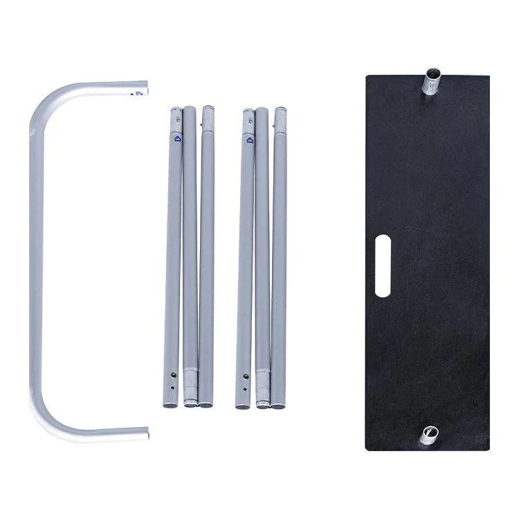 Premium fabric stand tube frame pieces and base plate