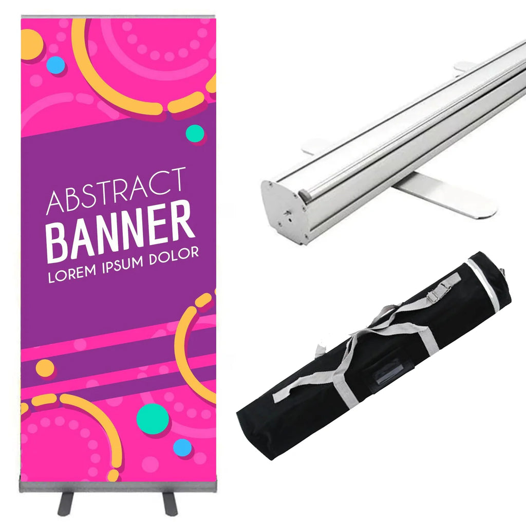 Standard Retractable Banner Stand – Portable Trade Show Display
