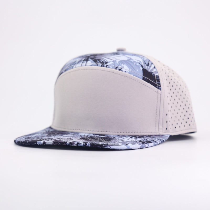 Gray Palm Leaf Performance Hat