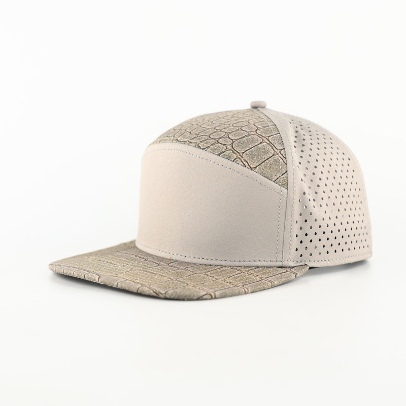 Gray Alligator Print Performance Hat