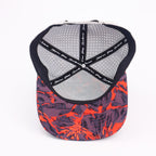 Gray & Red Lightning Camo Performance Hat
