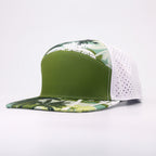 Green Palm Tree Performance Hat – White Back
