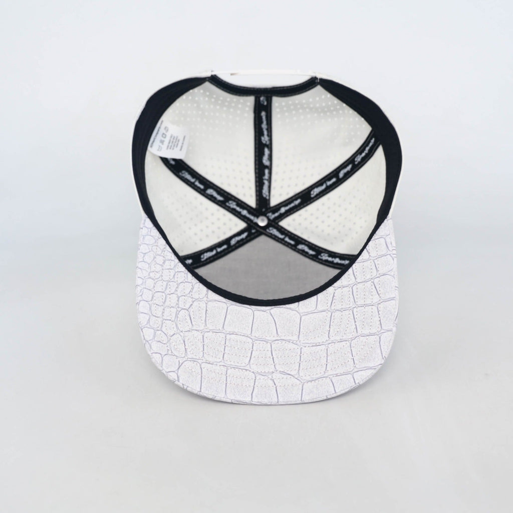 light milk front with alligator print and light milk back