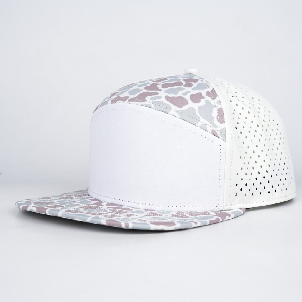 white front with slate and brown camo and light yellow back