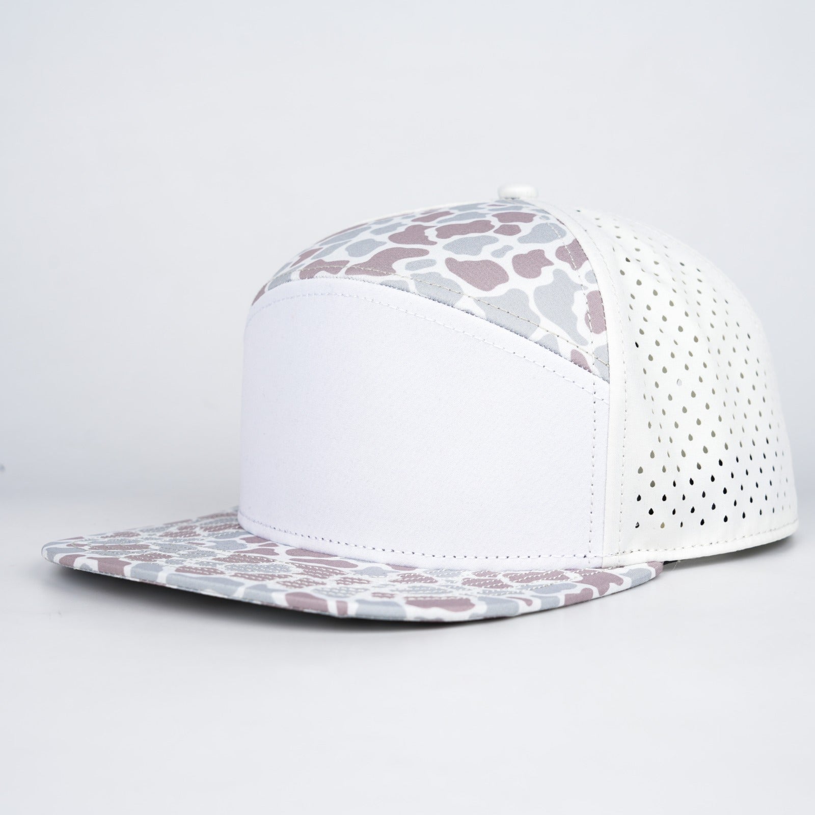 white front with slate and brown camo and light yellow back