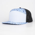 Light Blue & Blue Camo Performance Hat – Black Back