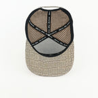 Youth Gray Animal Print Flat Bill Snapback – Gray Back